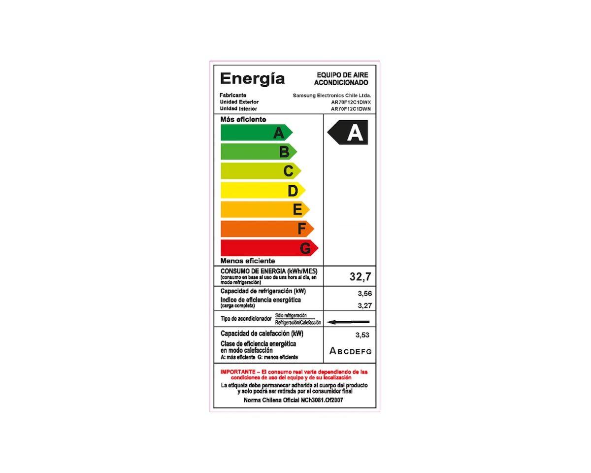 Aire acondicionado Samsung AR70F12C1DW-ZS 12.000 BTU-6