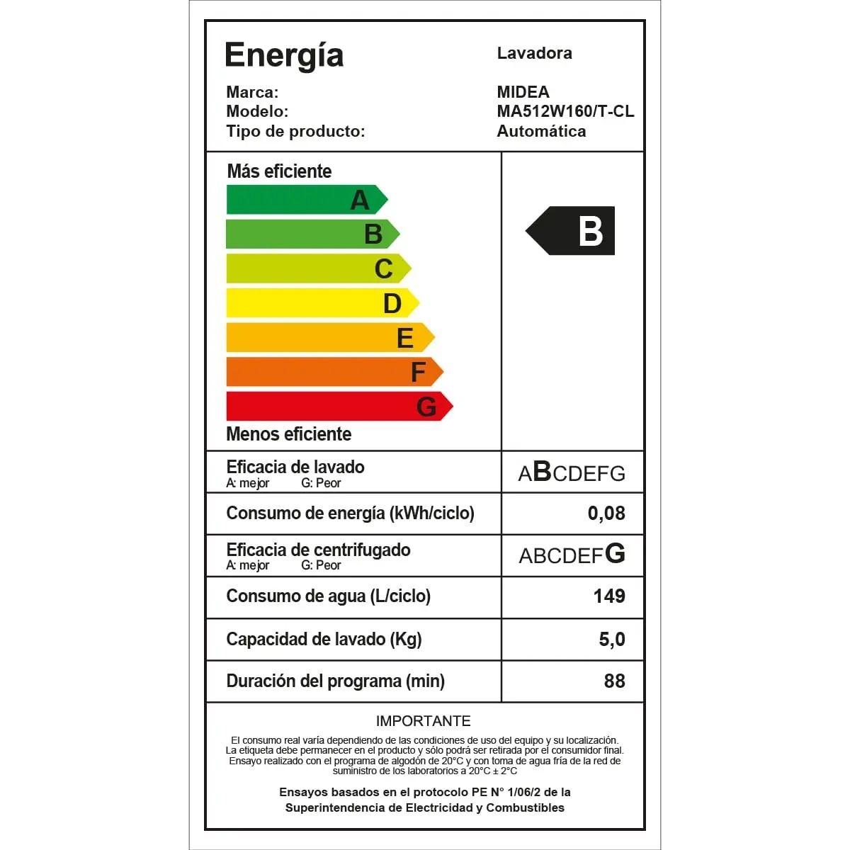 Lavadora Midea Carga Superior Automática Titanium 16KG-6