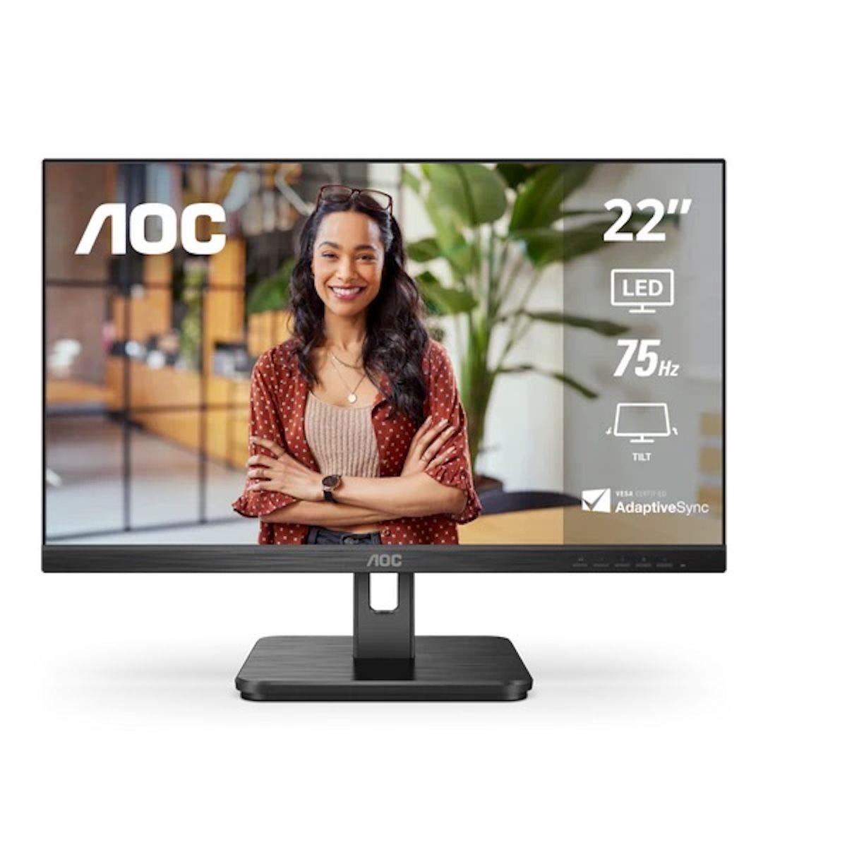 Monitor AOC 22E2HM 21.5" Full HD 75Hz VA HDMI Frameless-0