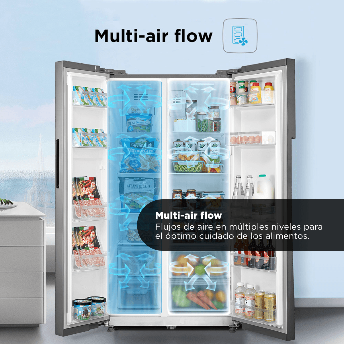 Refrigerador Side by Side No Frost Light Silver 527 Litros-4