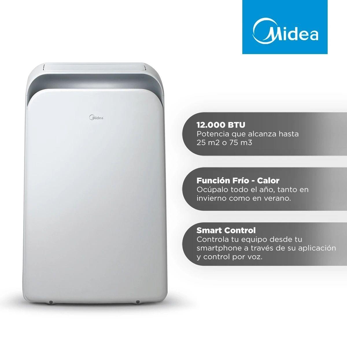 Aire acondicionado portátil Midea MPPD-12KHRN1W 12.000 BTU-1