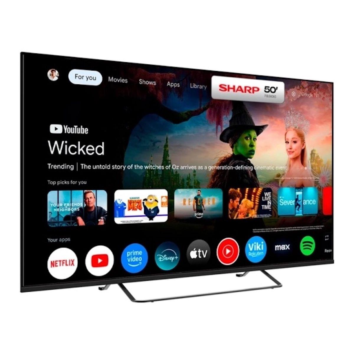 Smart TV Sharp 4T-C50HM6160L 50" 4K Ultra HD Google TV-6