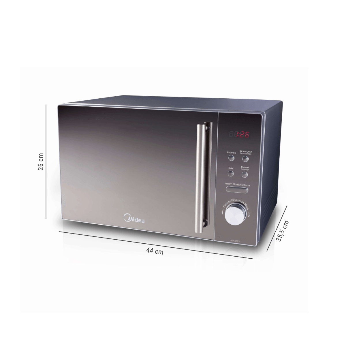 Microondas Digital 20 litros Mirror Midea MMP-20GC3D-2