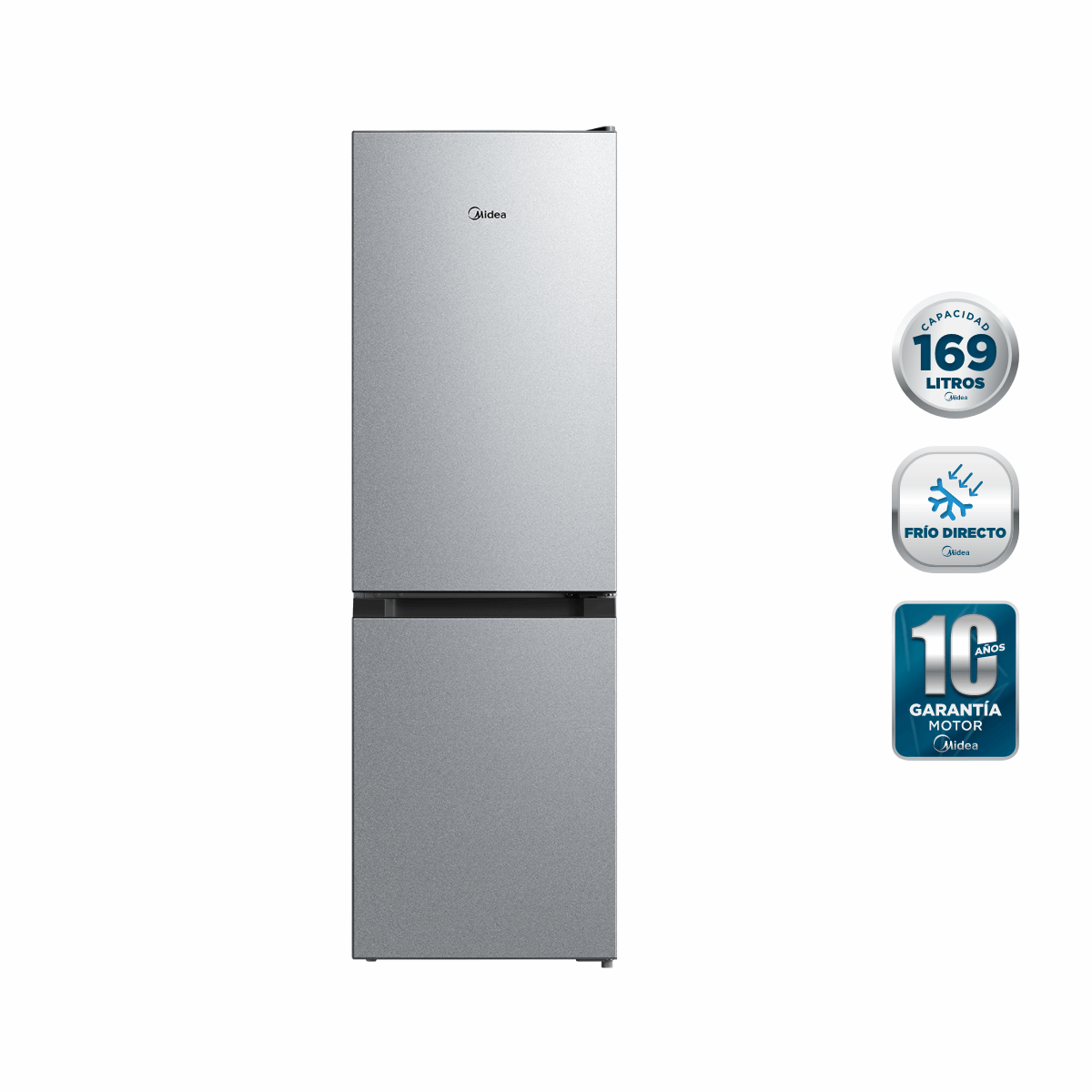 Refrigerador Bottom Freezer Frío Directo 169L Silver-OpenBox-2