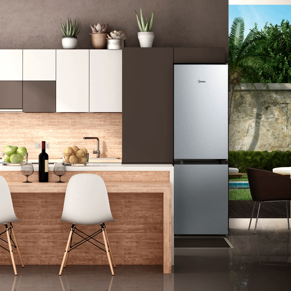 Refrigerador Bottom Freezer Frío Directo 169L Silver-OpenBox-3