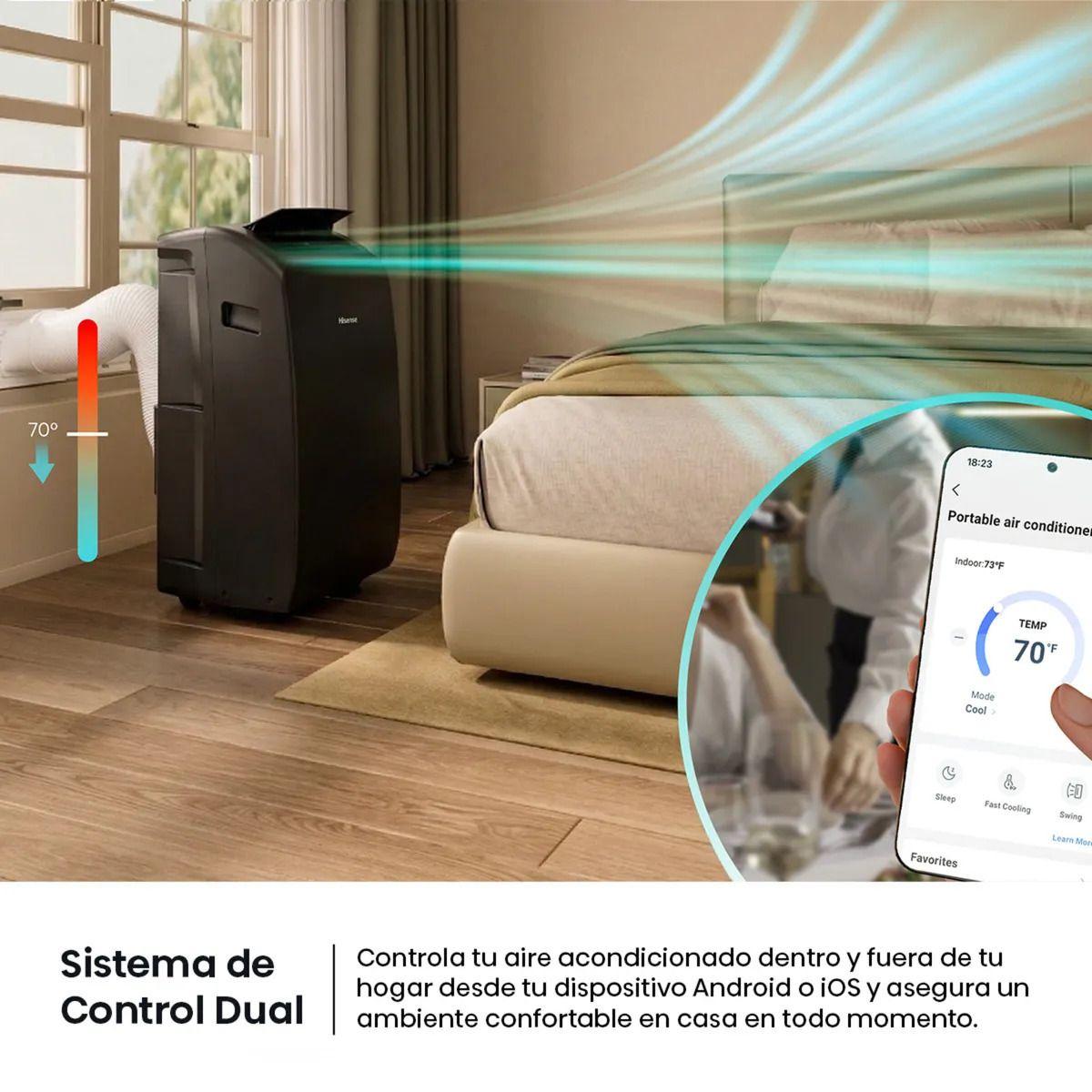 Aire Acondicionado Portátil Hisense AP12HW4RNPS00 12.000 BTU-3