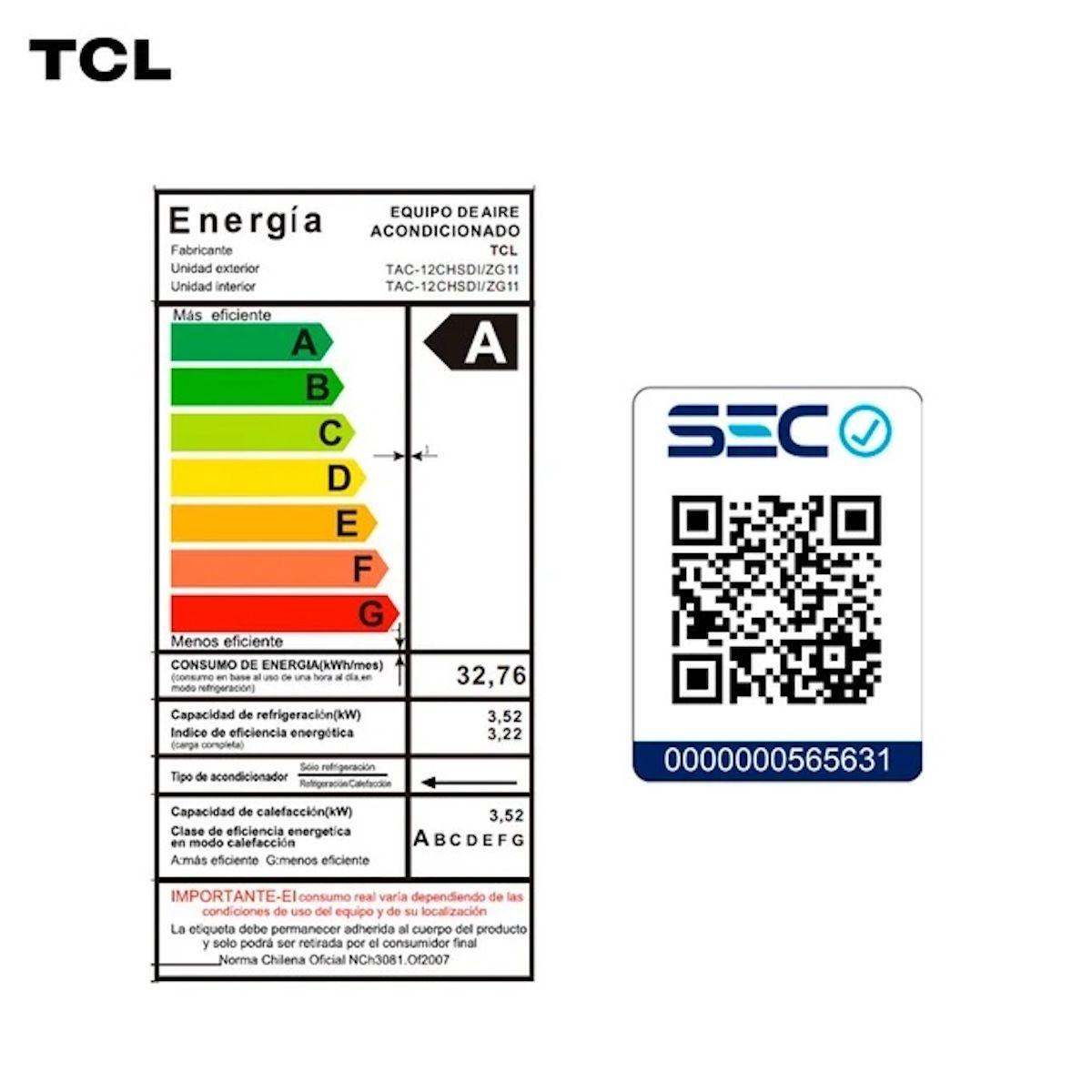 Aire Acondicionado TCL TAC-12CHSDI-ZG11 Inverter 12000 BTU-7