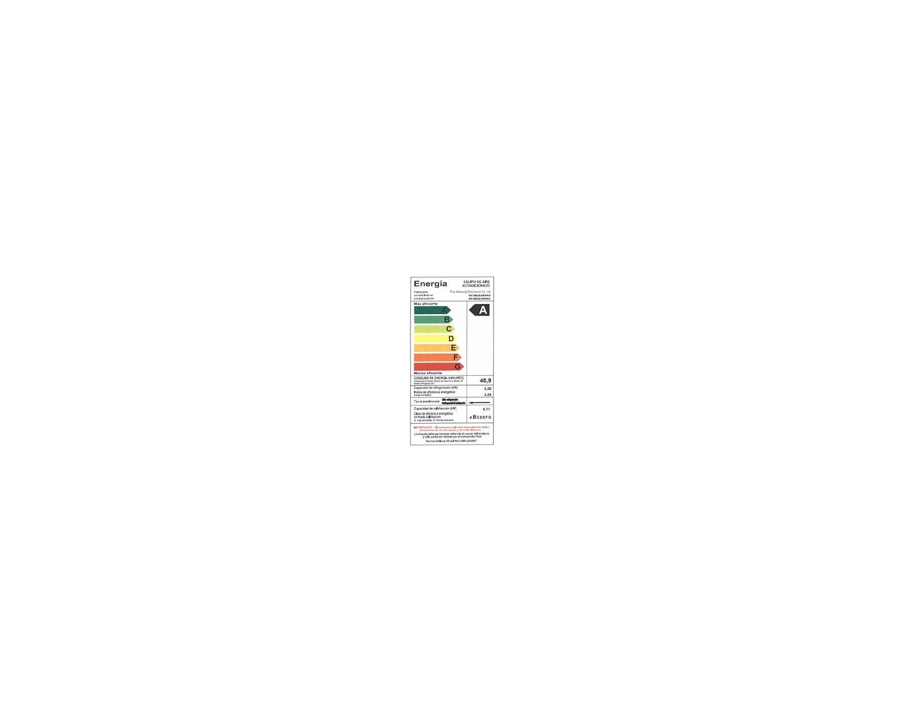 Aire Acondicionado Samsung Split Inverter 18,000 BTU AR18TSFZAWK-7