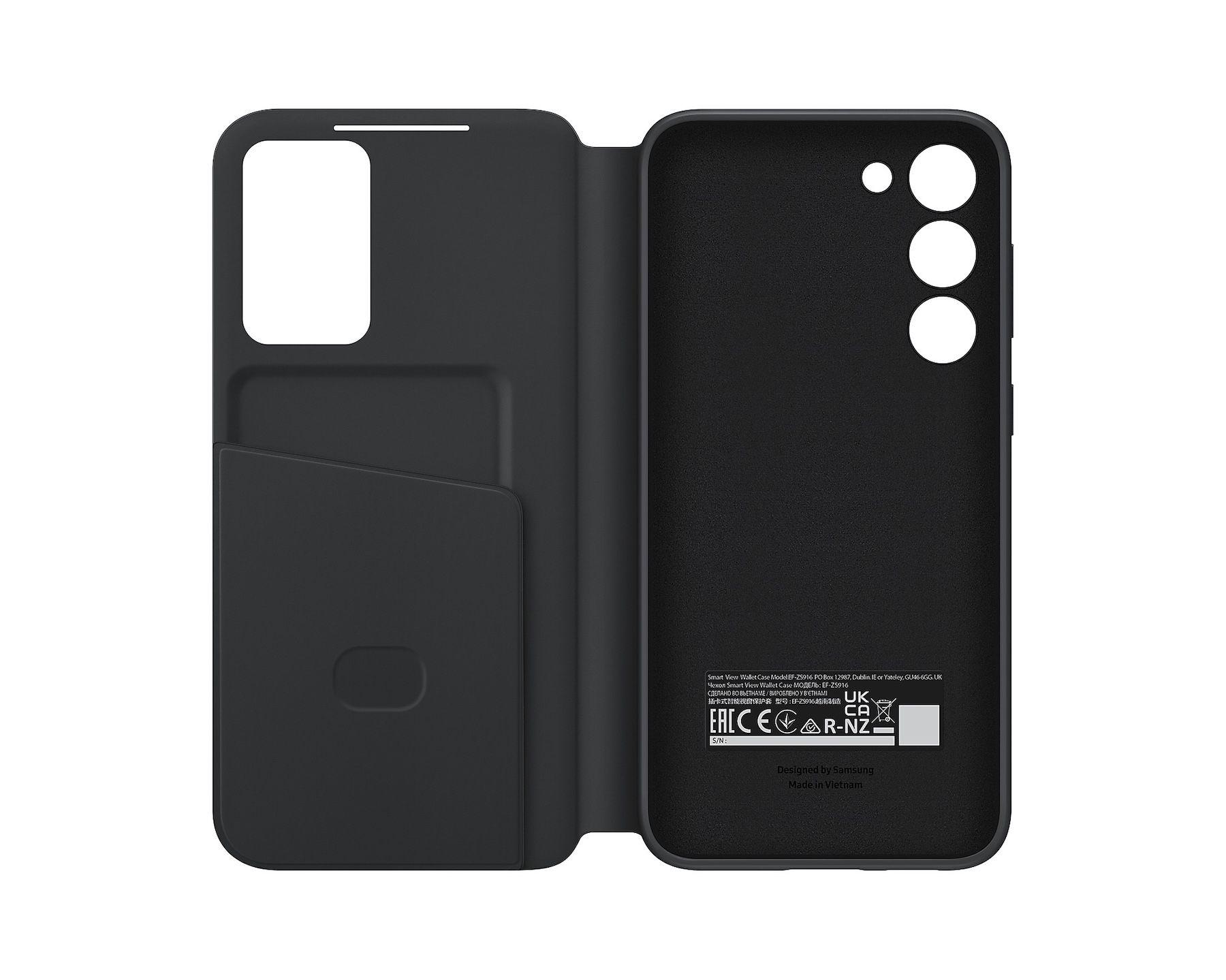 Funda Wallet Cover Smart View Galaxy S23+ Negro-1