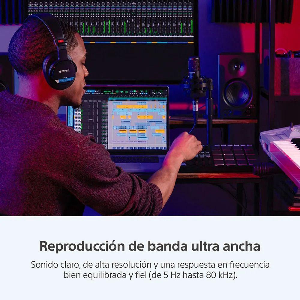 Audífonos Sony MDR-M1-Q Monitoreo Profesional de Estudio-4