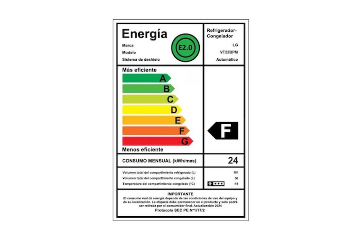 Refrigerador LG VT22BPM 217L No Frost Compacto Negro Mate-6