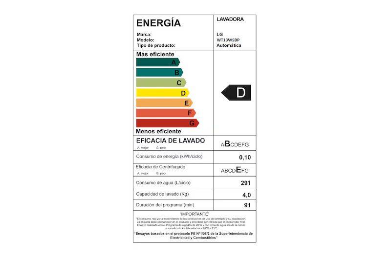 Lavadora LG WT13WSBP 13Kg Carga Superior Smart Inverter-7