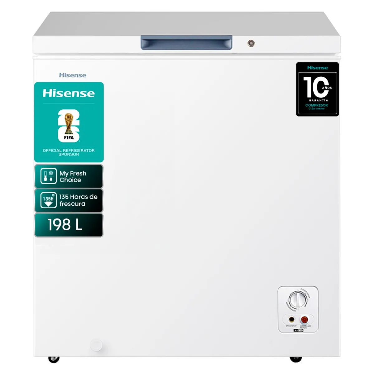 Freezer Horizontal Hisense FC258D4AW1 198 L Blanco-0