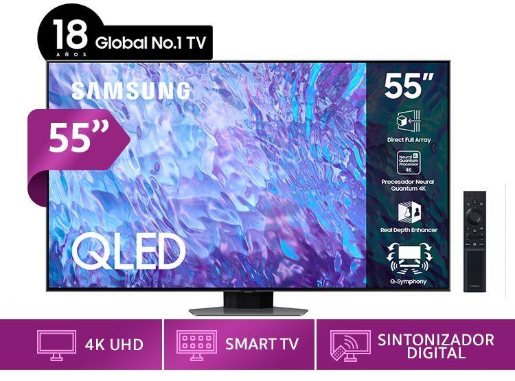 Smart TV  55'' QLED 4K Q80C - QN55Q80CAGXZS-1