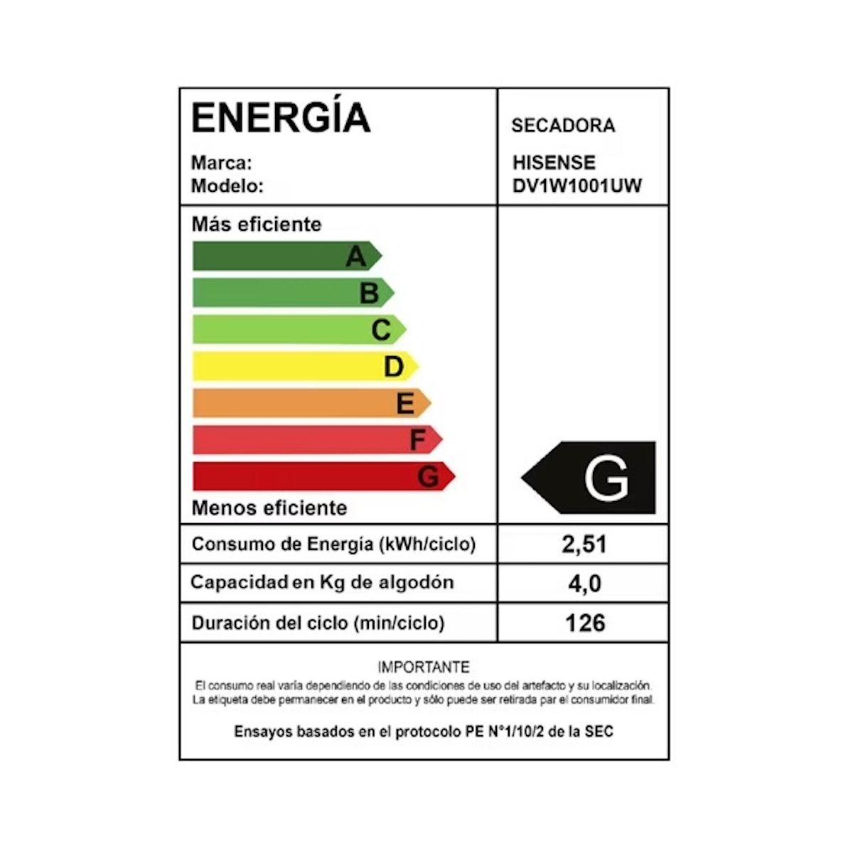 Secadora Hisense 10 kg Ventilación Frontal - Caja reciclada-6