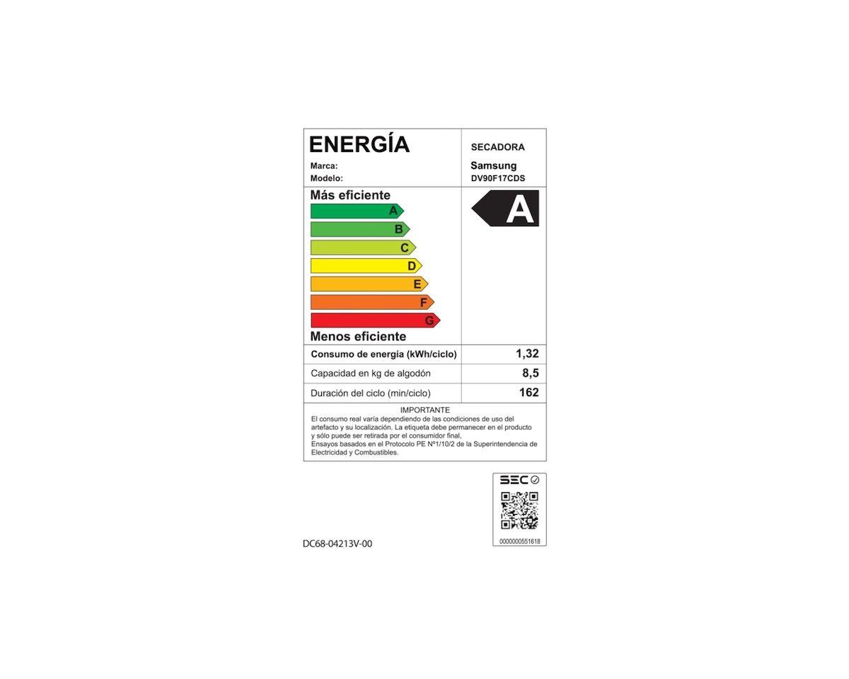 Secadora Samsung DV90F17CDSZS 17Kg Bomba de Calor AI-6