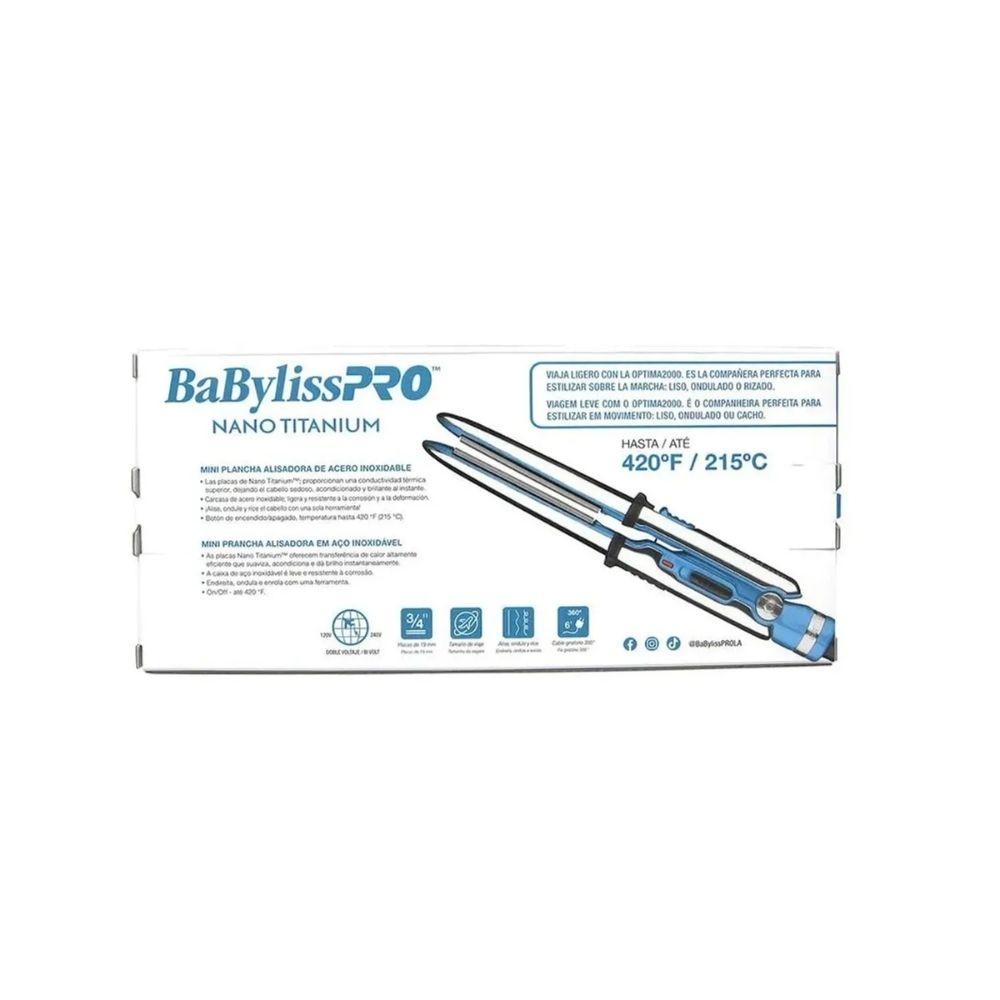 Plancha De Pelo Babylisspro Bnt2000 New Mini Optima 220v-2