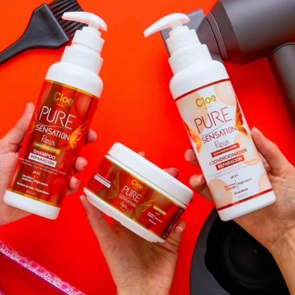 Shampoo Y Acondicionador Pure Sensation Repair 400ml Cloe-2