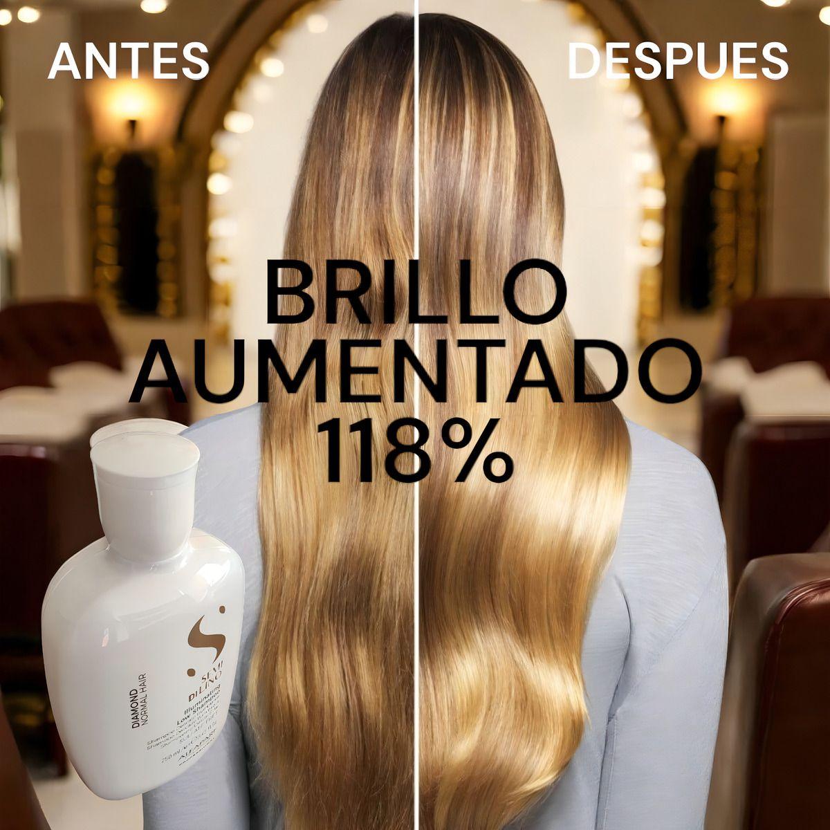 Shampoo Brillo Extremo 250ml Alfaparf Diamond Cabello Normal-2