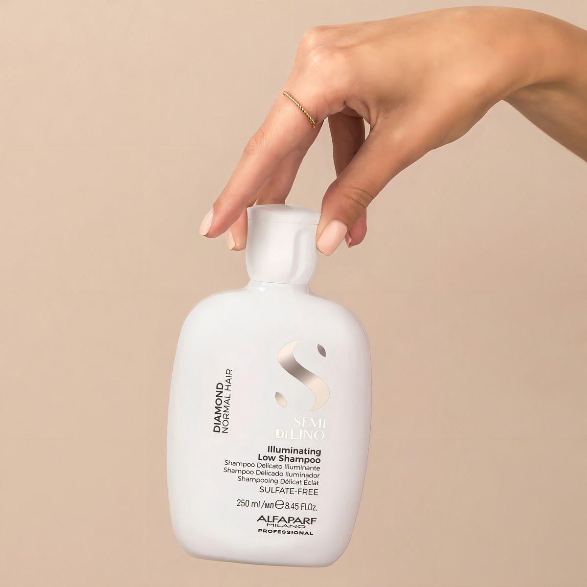 Shampoo Brillo Extremo 250ml Alfaparf Diamond Cabello Normal-3