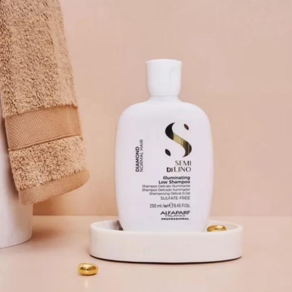 Shampoo Brillo Extremo 250ml Alfaparf Diamond Cabello Normal-2