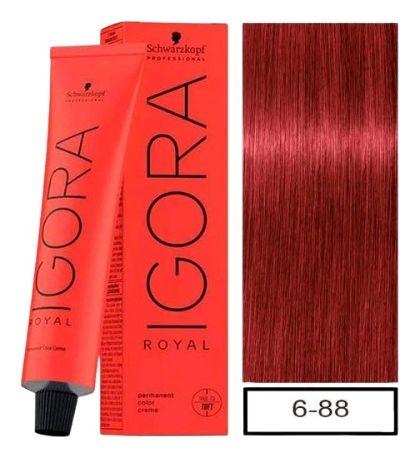 Igora Royal 6-88 Rubio Oscuro Rojo Intenso + Oxigenta 20v-2