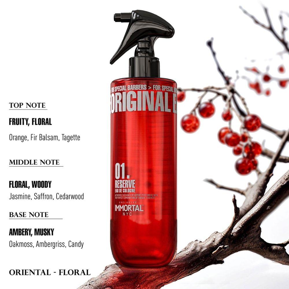 Aftershave Immortal 01 Colonia Barbería Profesional 500ml-2