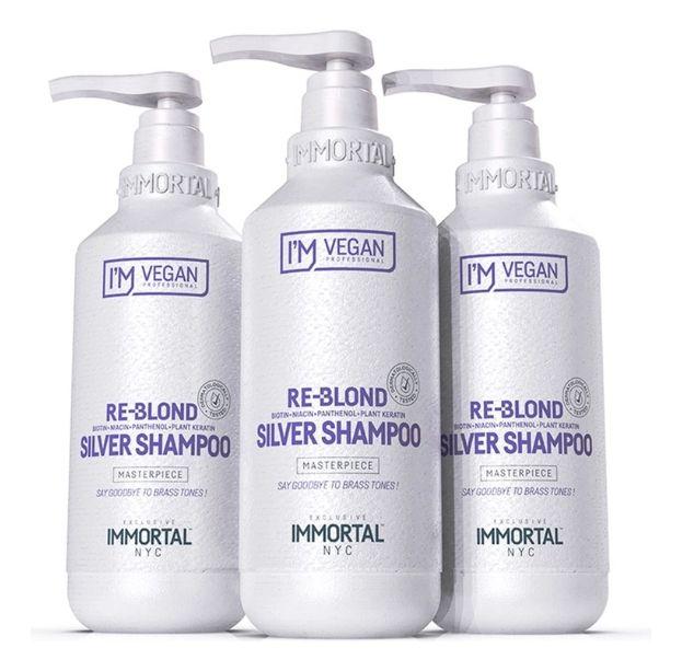 Re-bond Shampoo Silver Vegan Immortal 500 Ml-2