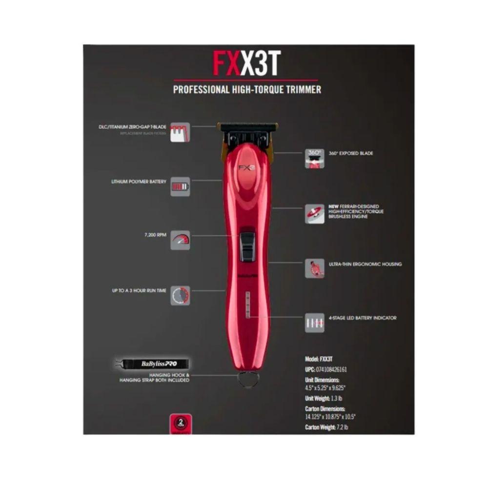 TRIMMER BABYLISS FXX3TUZ ROJA-2