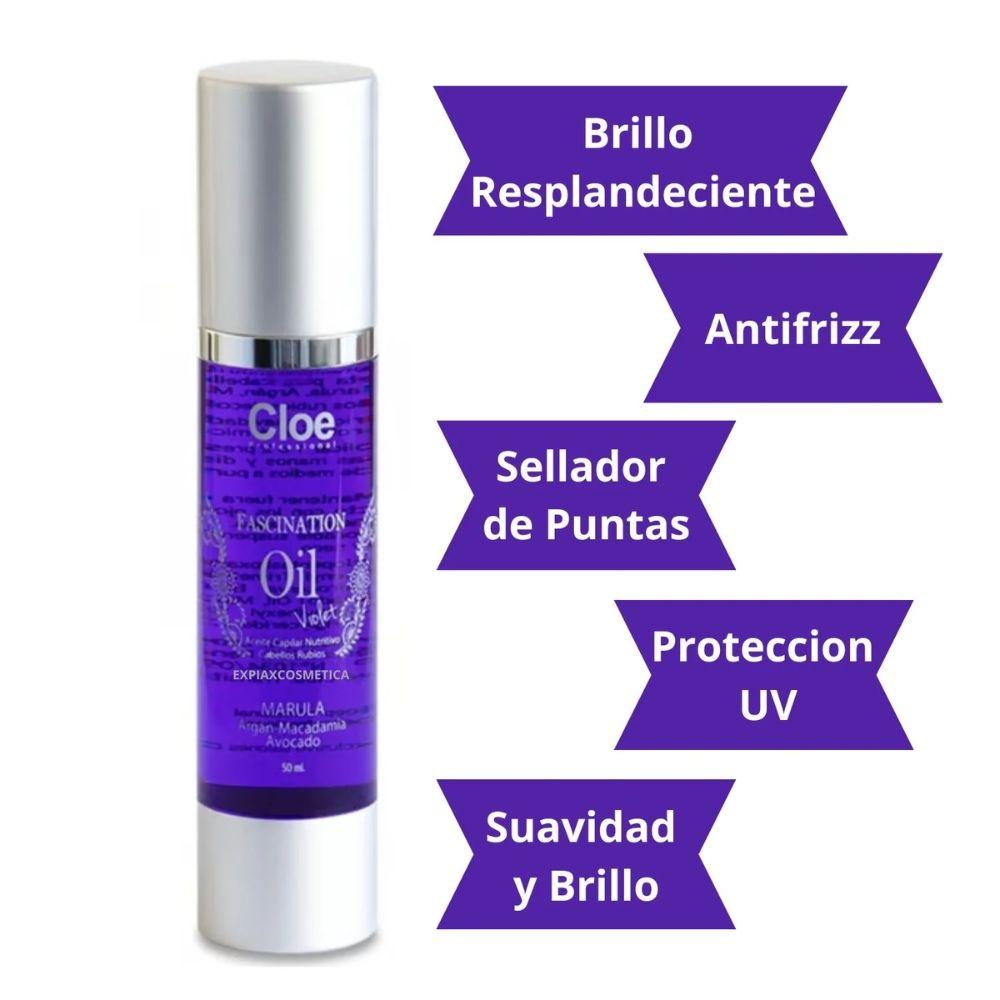 Sérum Capilar Fascination Oil Violet 50ml Cloe Professional-2
