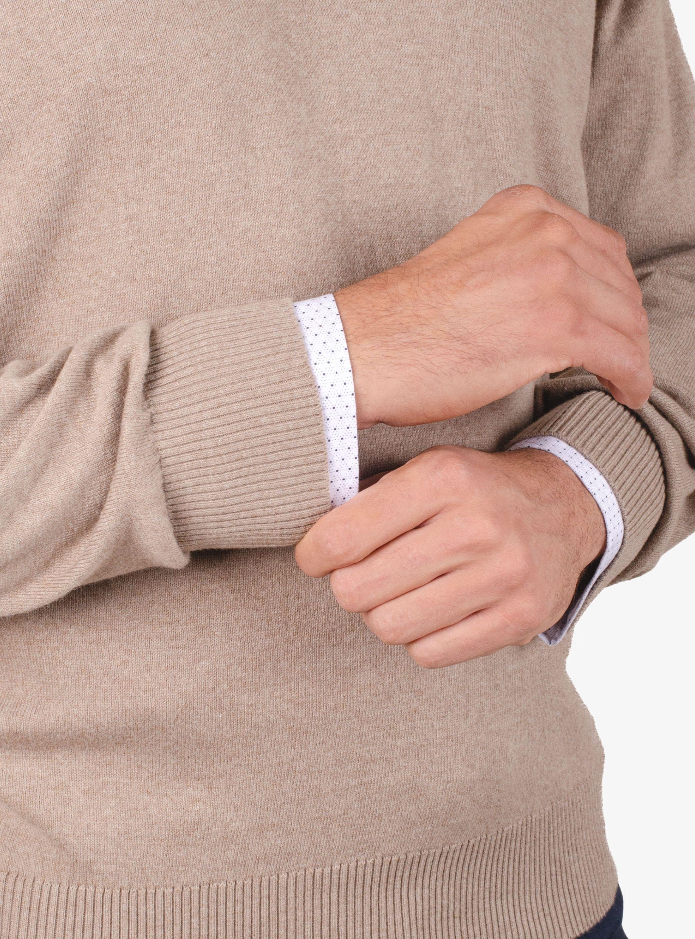 Sweater Cuello V Clásico Moss-1