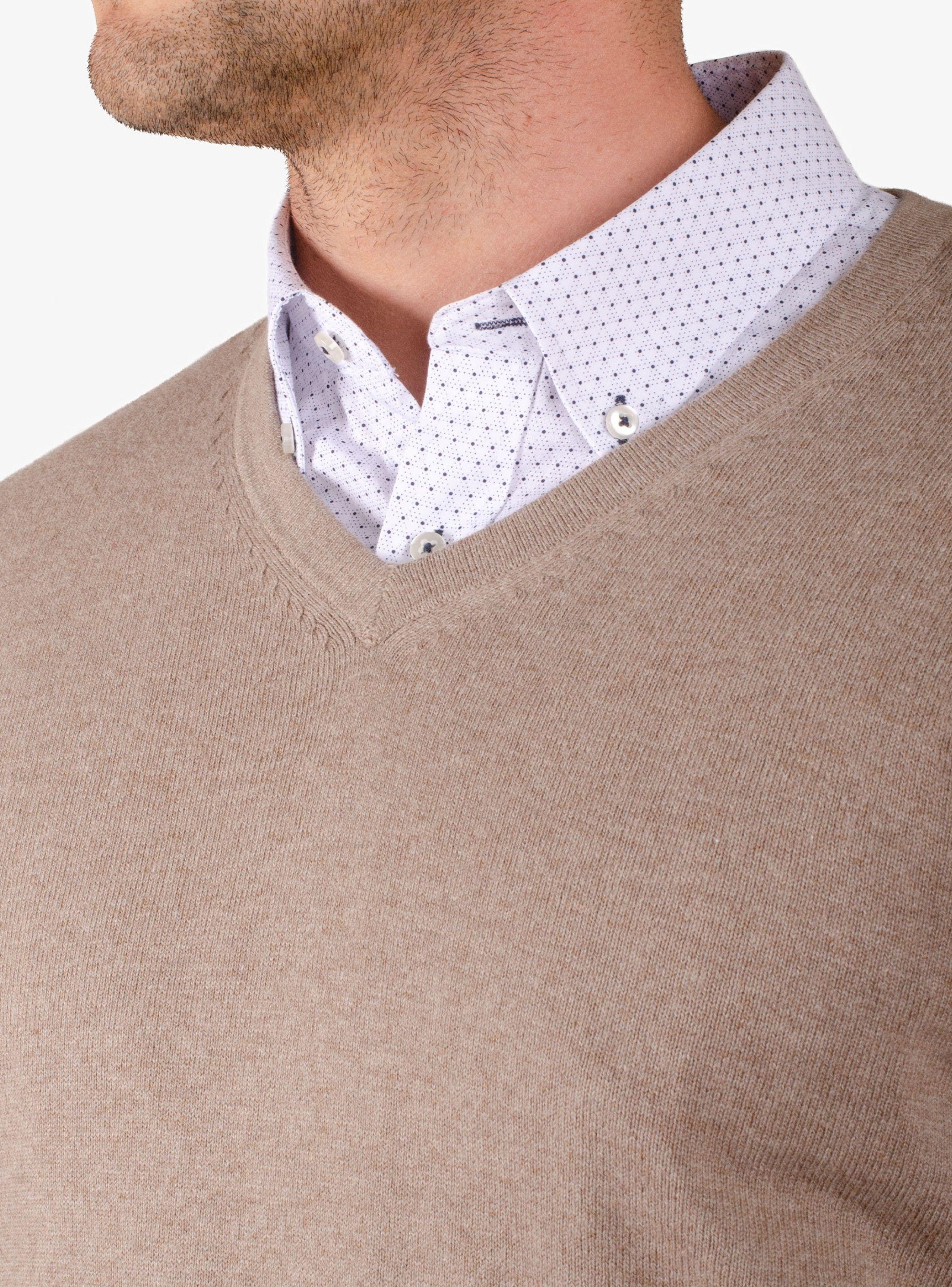 Sweater Cuello V Clásico Moss-2