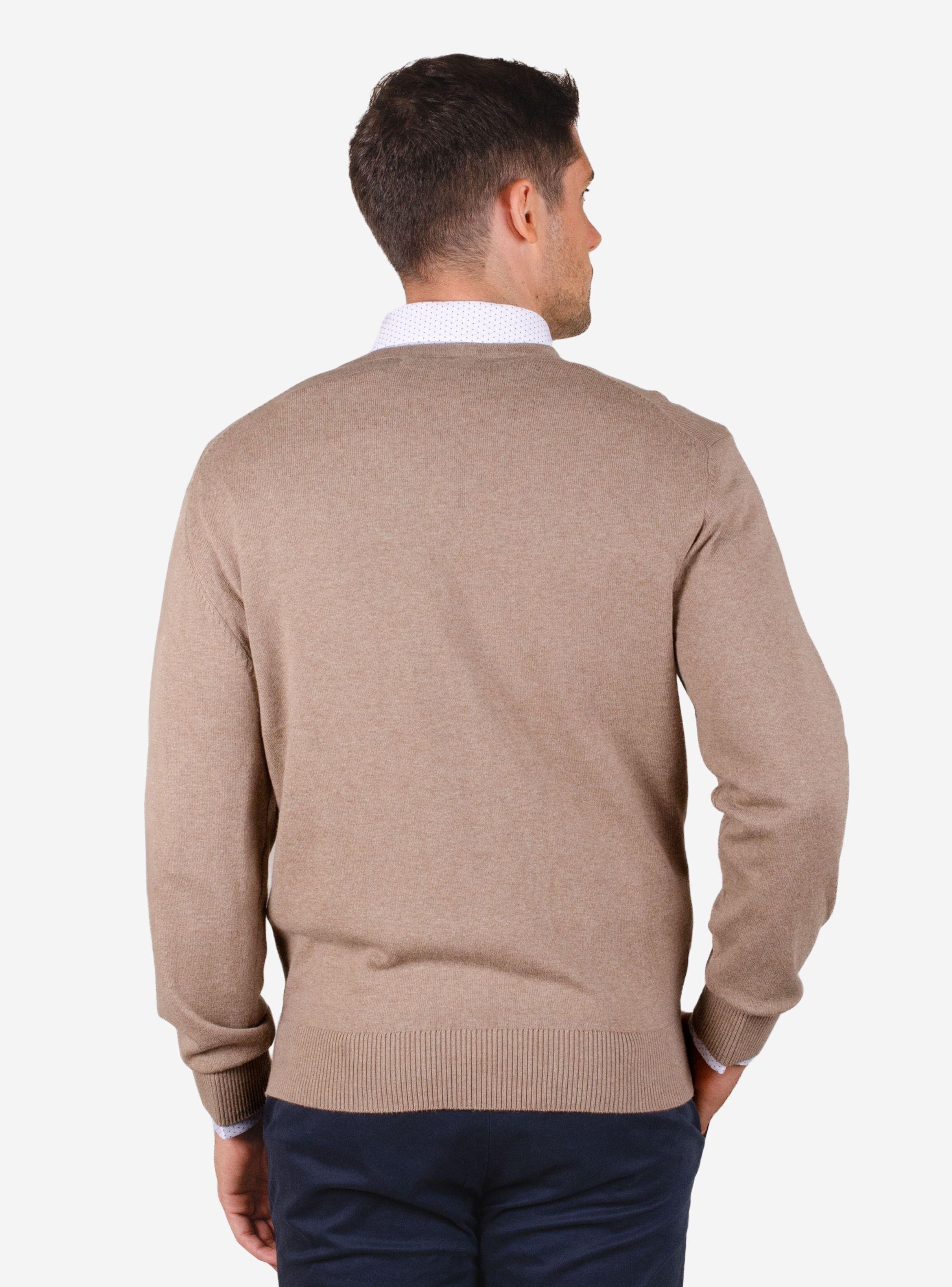 Sweater Cuello V Clásico Moss-3