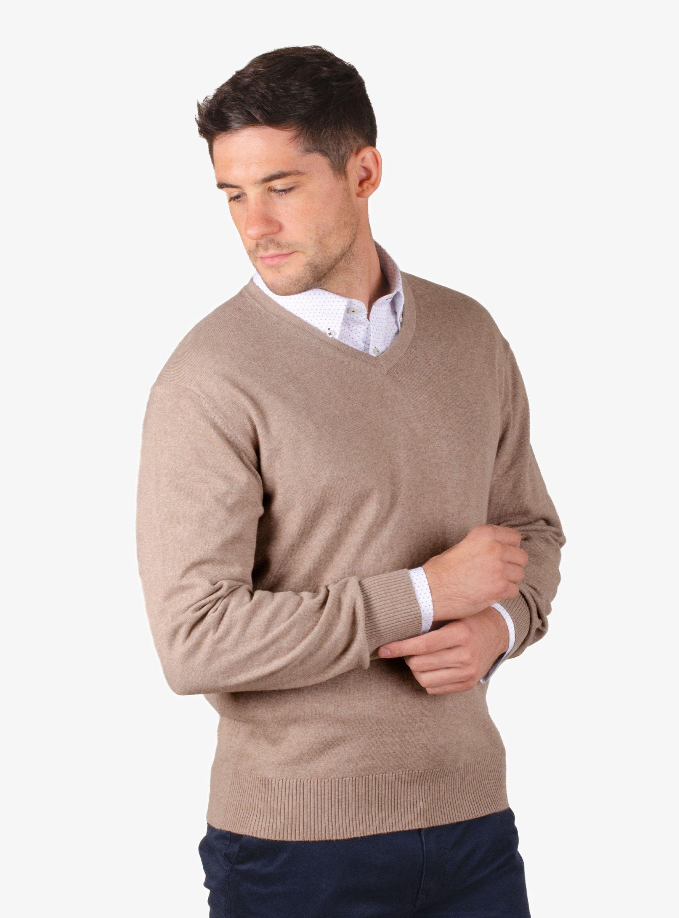 Sweater Cuello V Clásico Moss-4