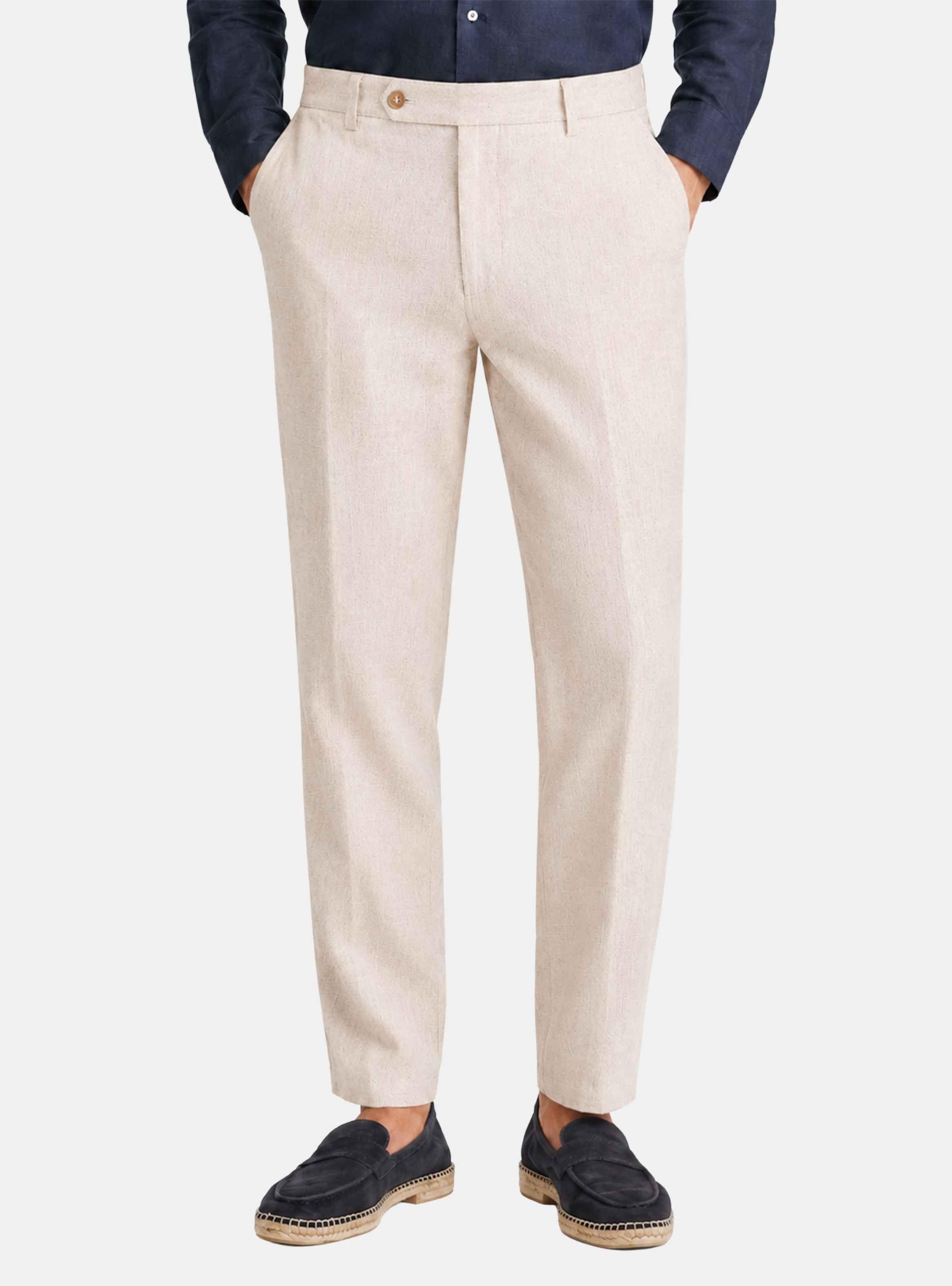 Pantalón 100% Lino Moss-0