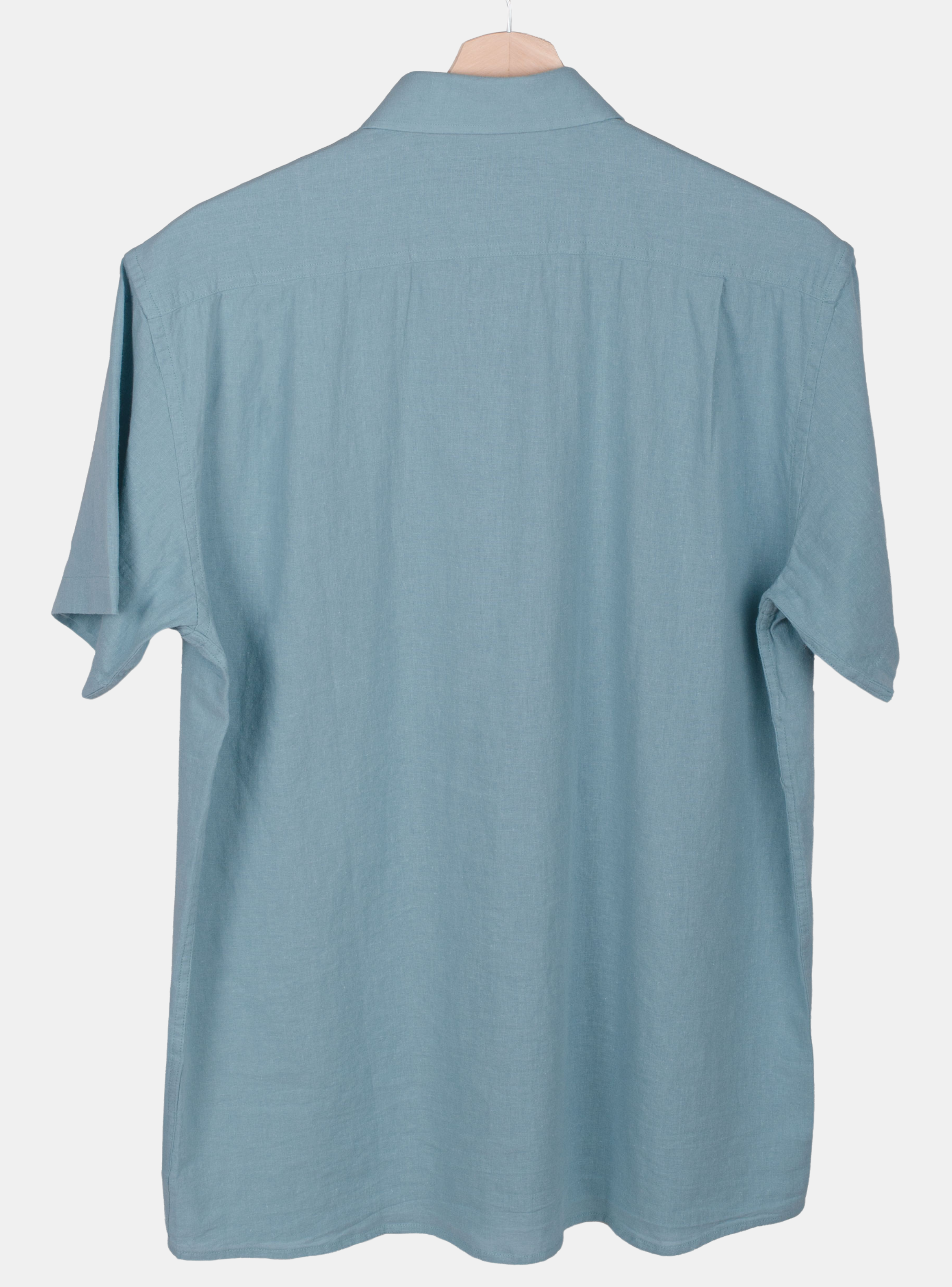 Camisa Lino Manga Corta Moss-3