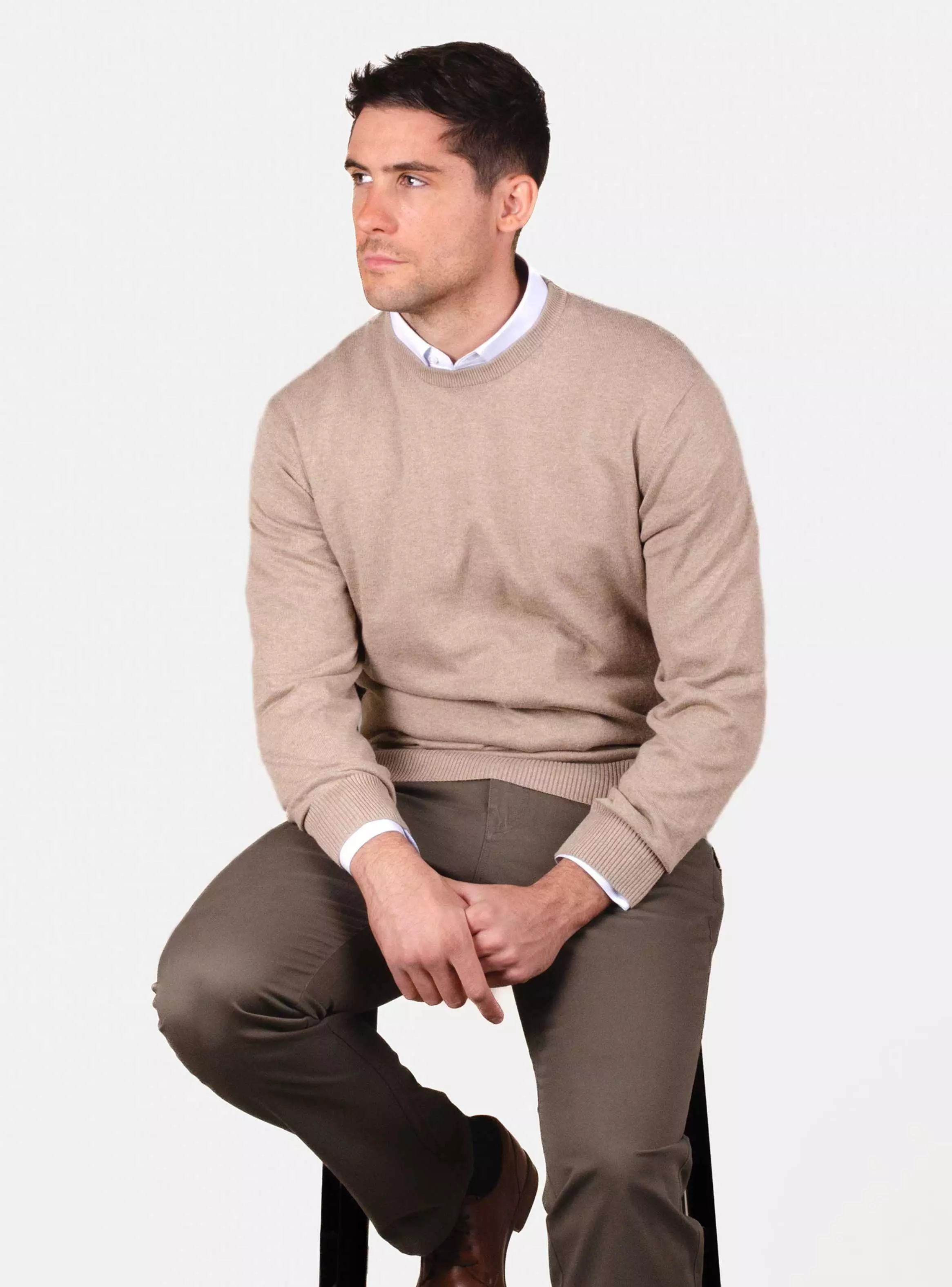Sweater Clásico Cuello Redondo Moss-0