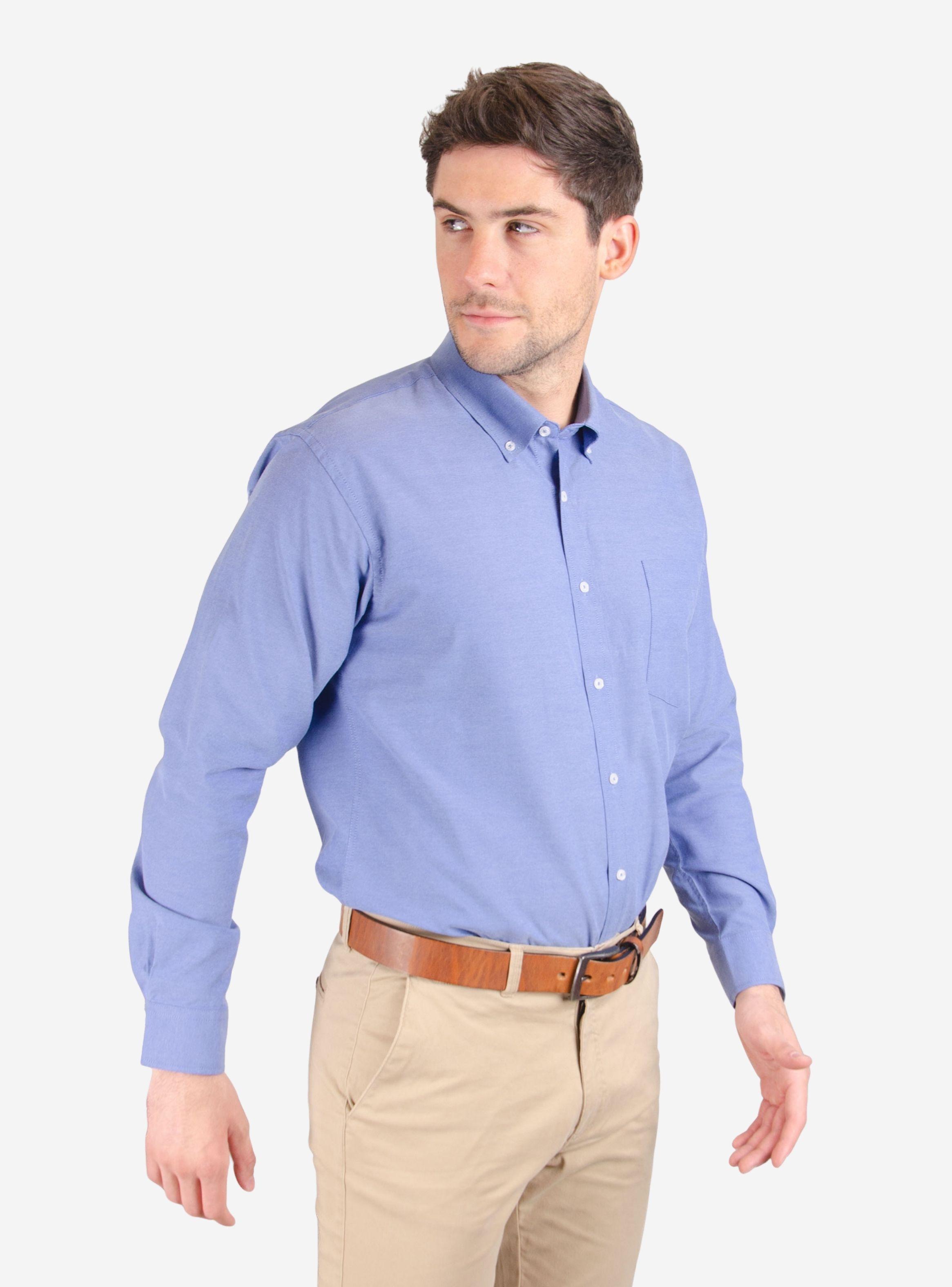 Camisa Oxford Manga Larga Moss-3