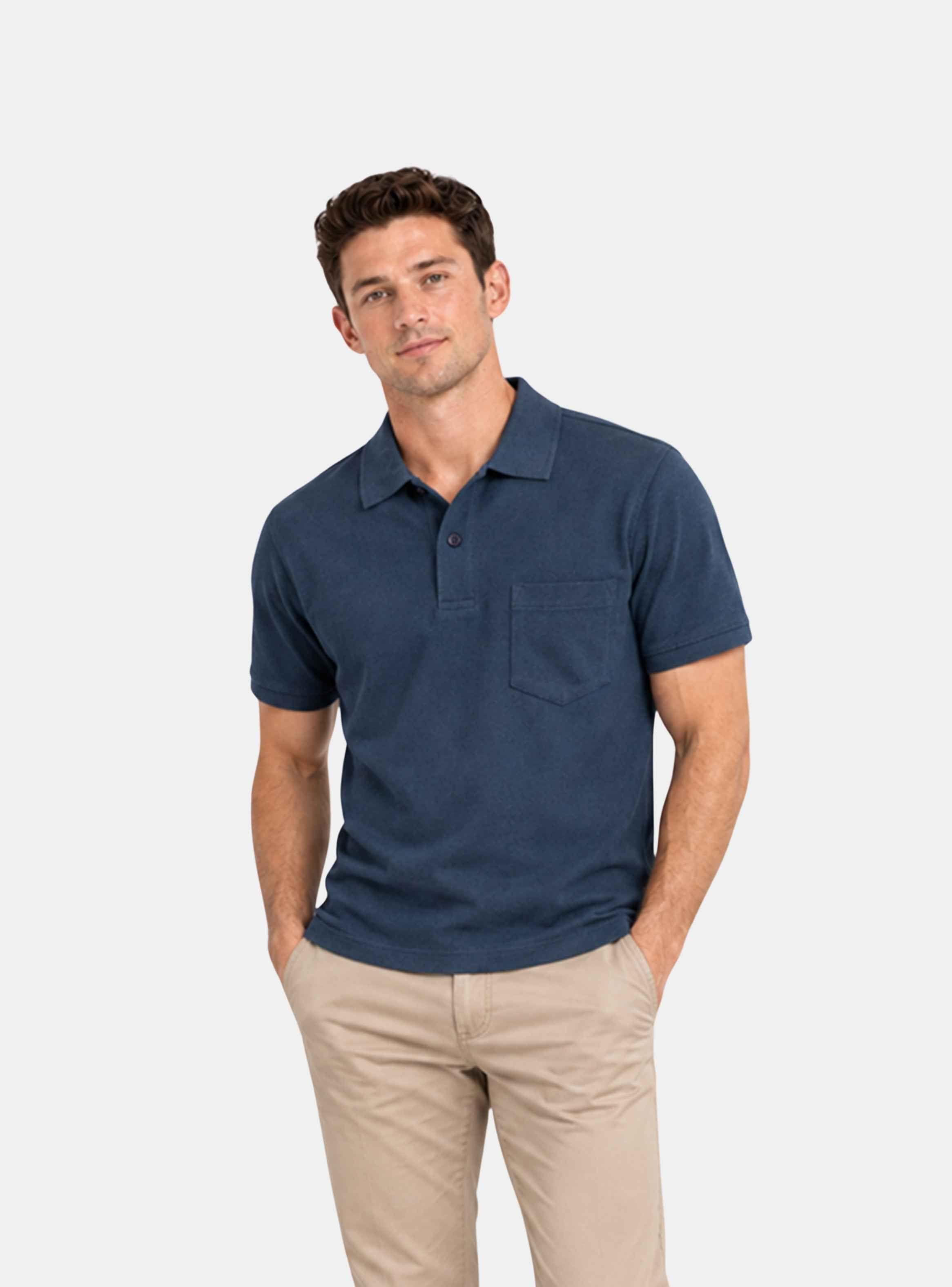 Polera Piqué Clásica Moss-0