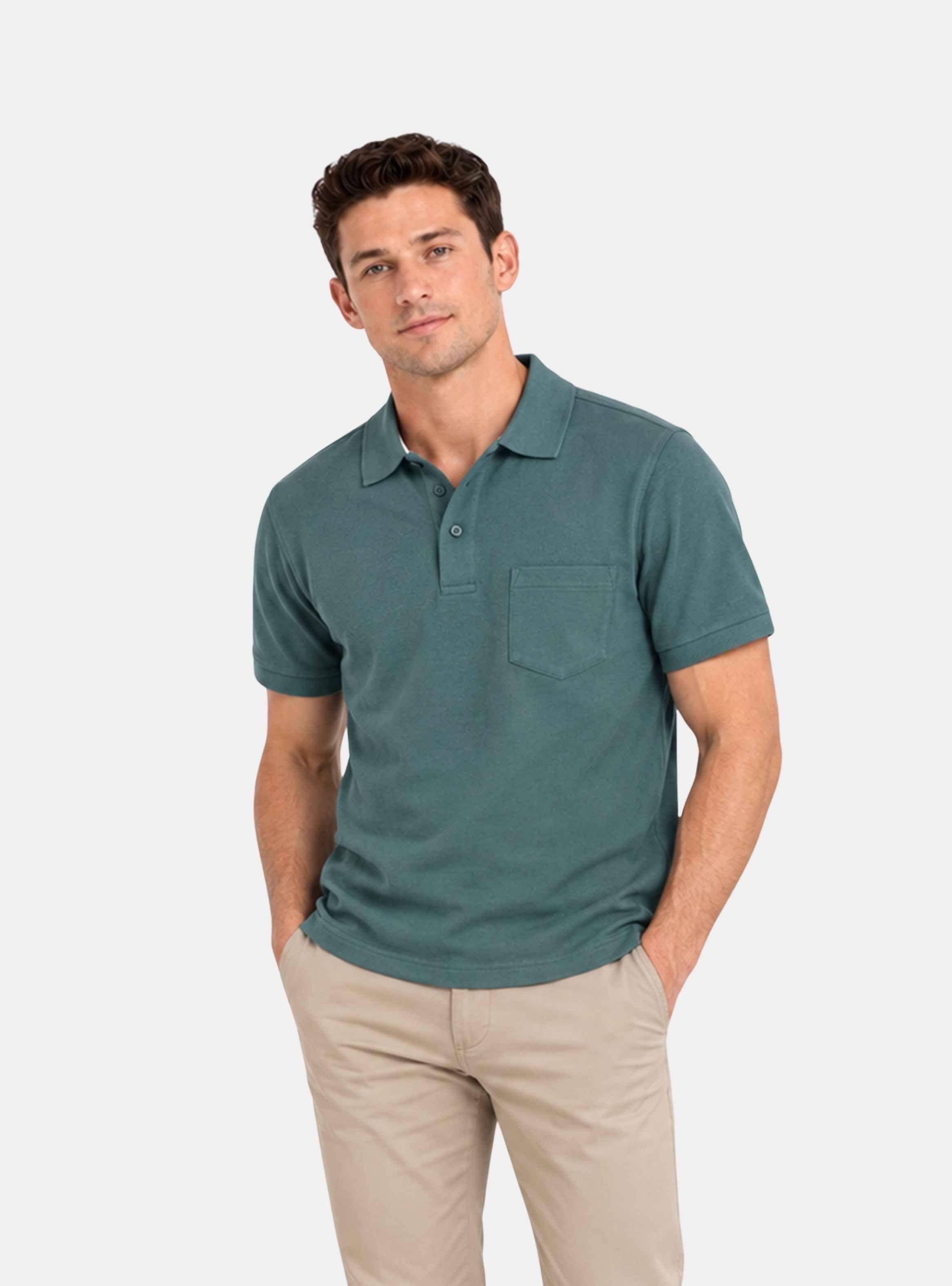 Polera Piqué Clásica Moss-0