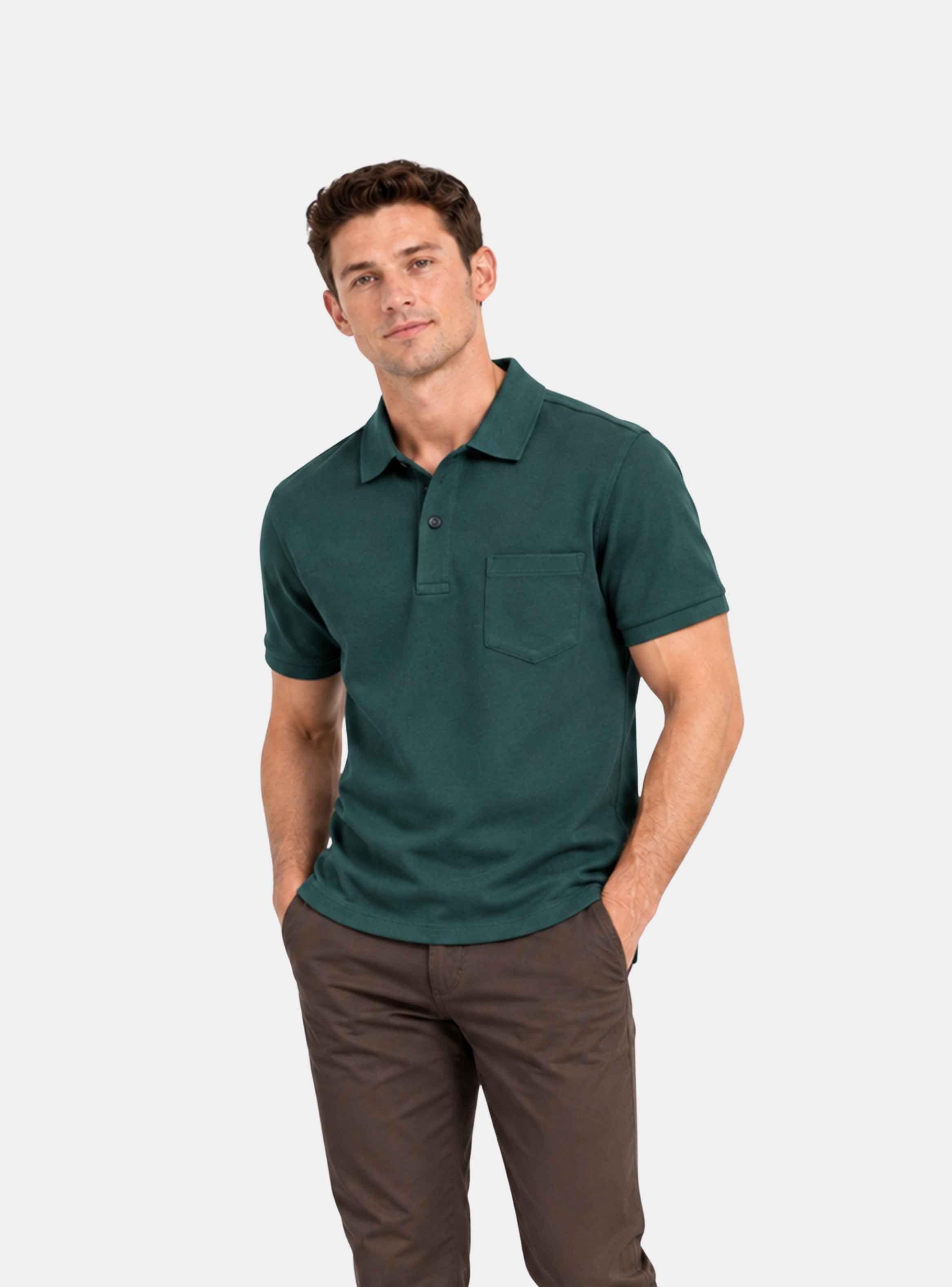 Polera Piqué Clásica Moss-0