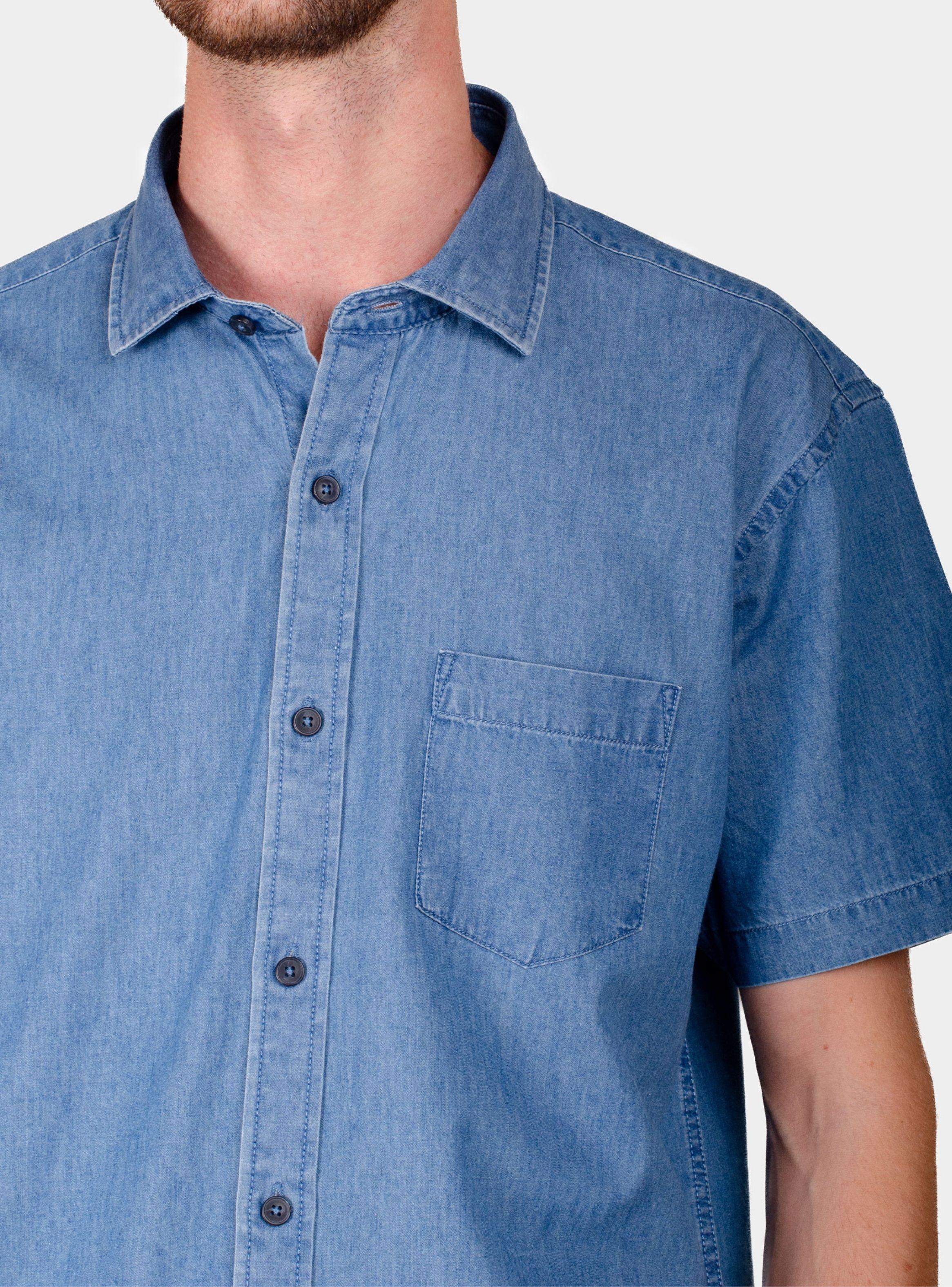 Camisa Denim Manga Corta Moss-2