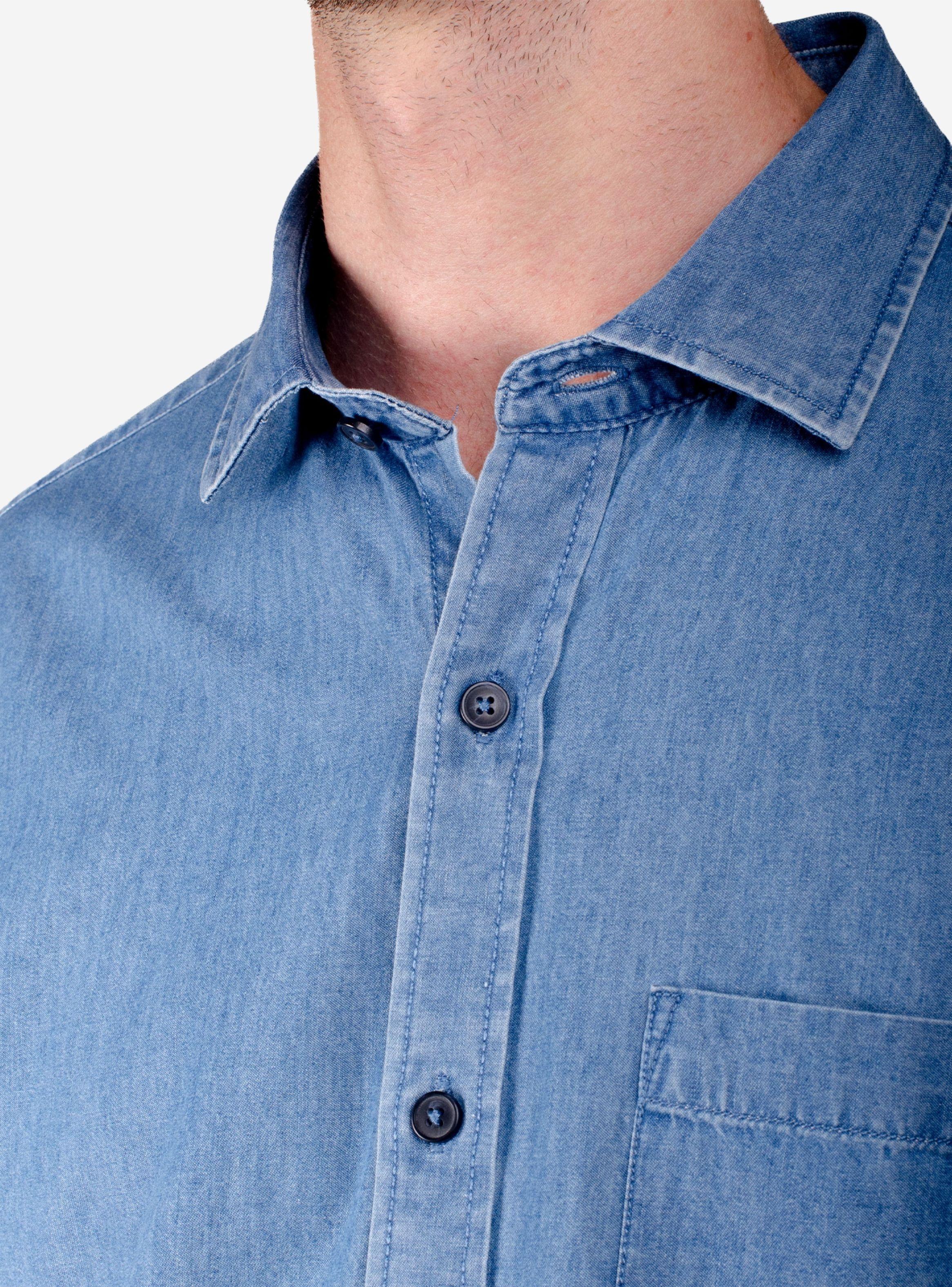 Camisa Denim Manga Corta Moss-4