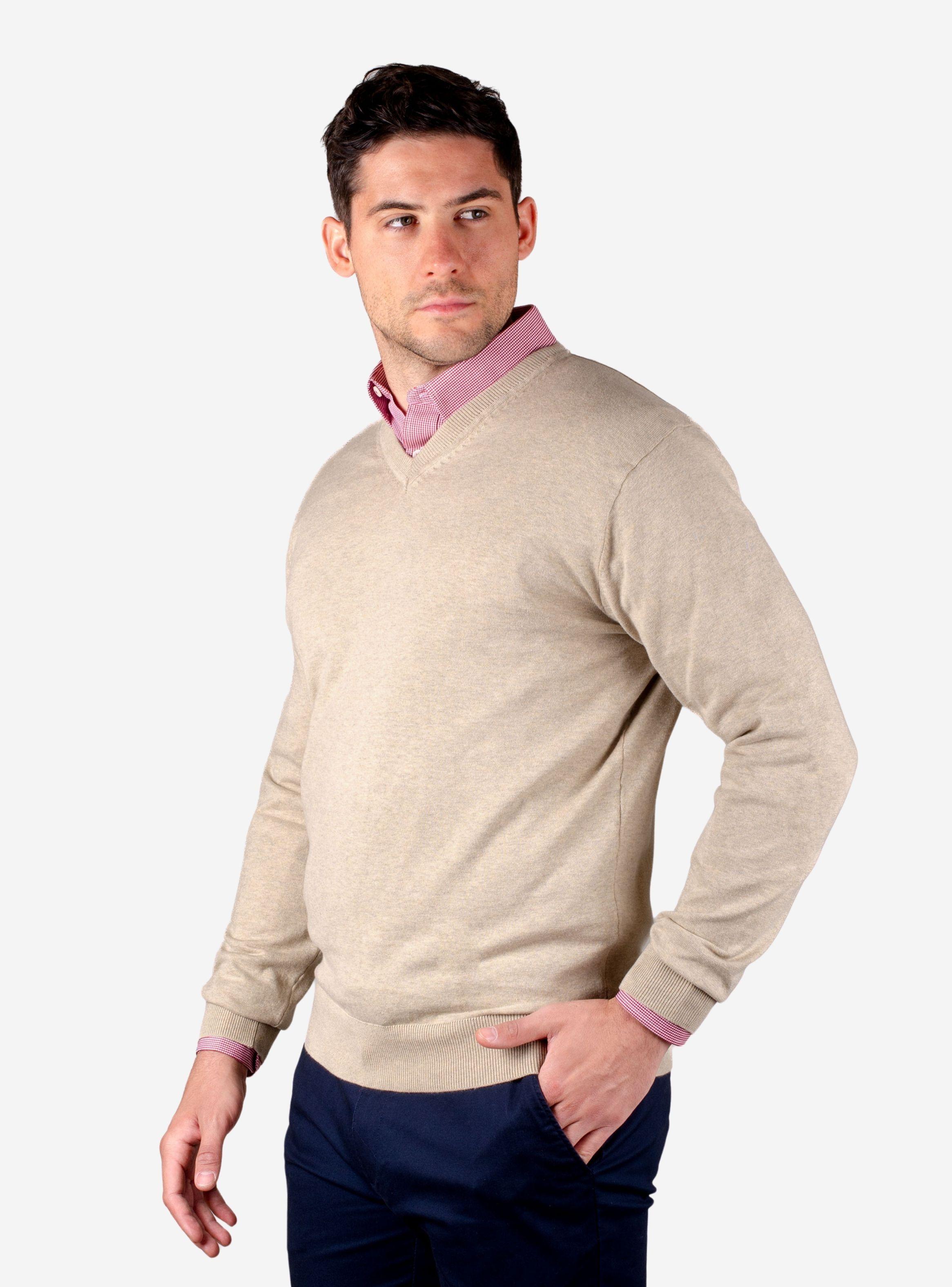 Sweater Cuello V Verano Moss-1