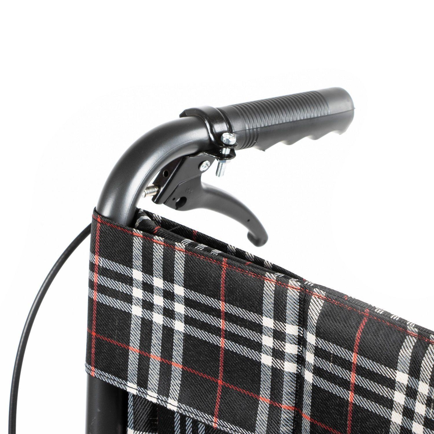 Silla de Ruedas Standard Plegable Gris-6