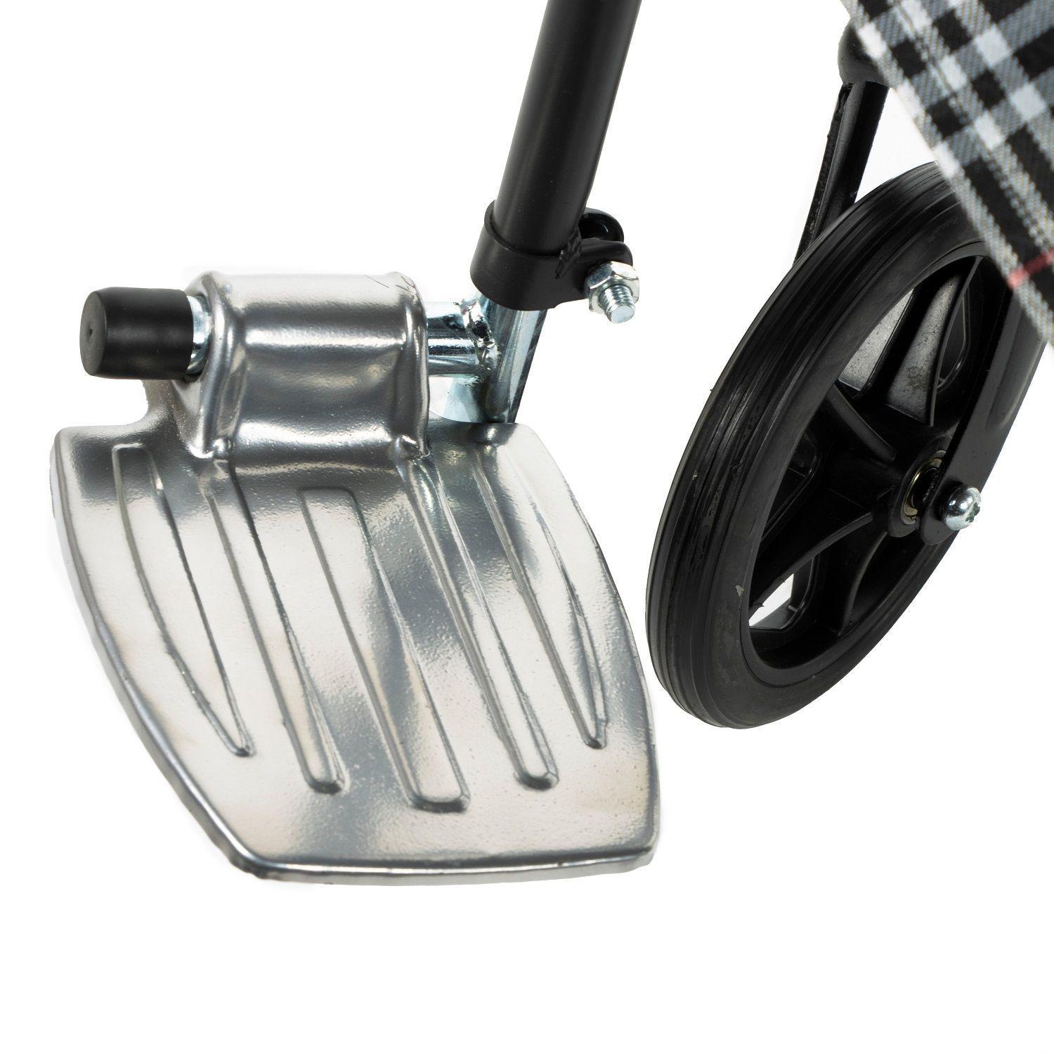 Silla de Ruedas Standard Plegable Gris-7