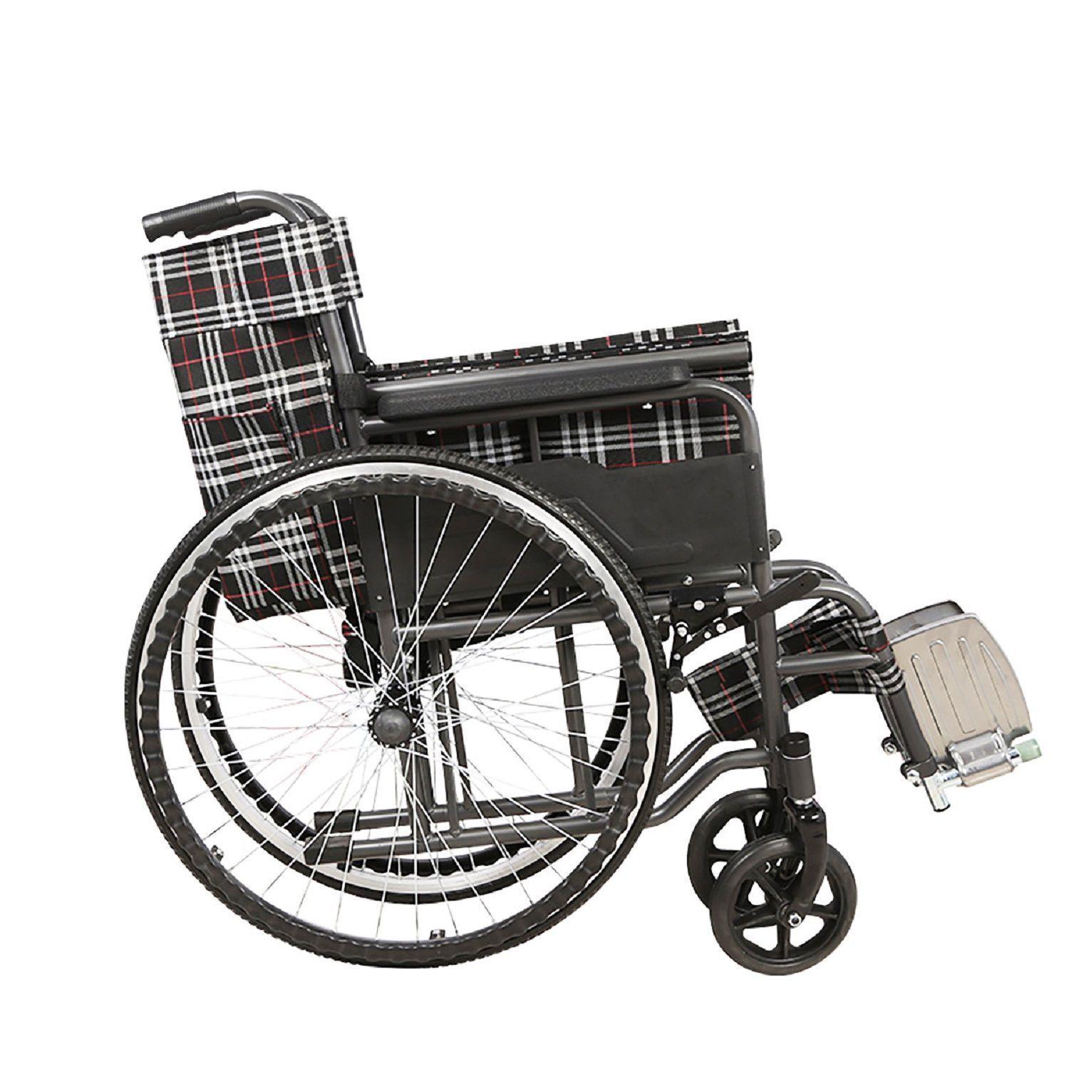 Silla de Ruedas Standard Plegable Gris-4