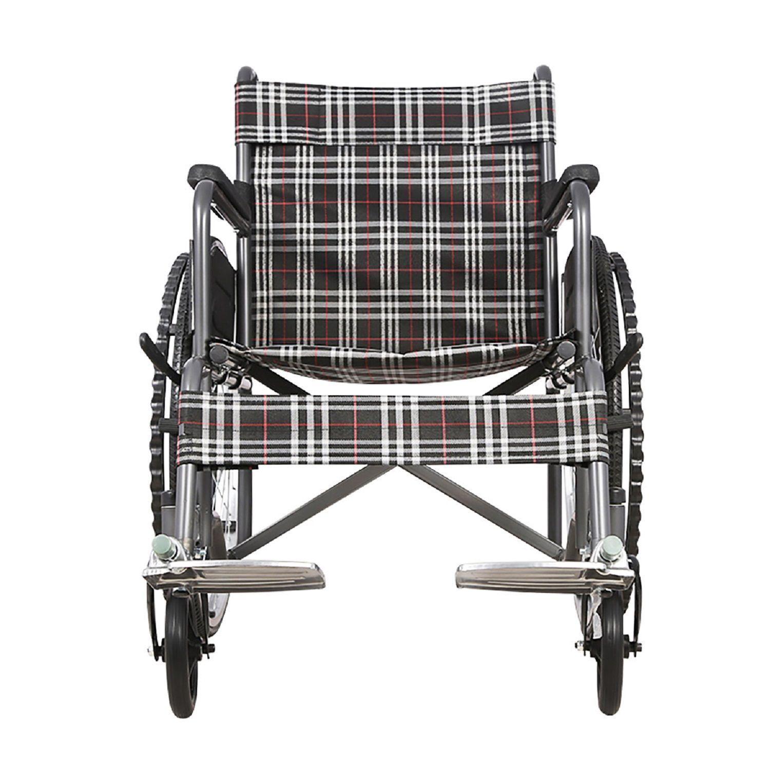 Silla de Ruedas Standard Plegable Gris-3