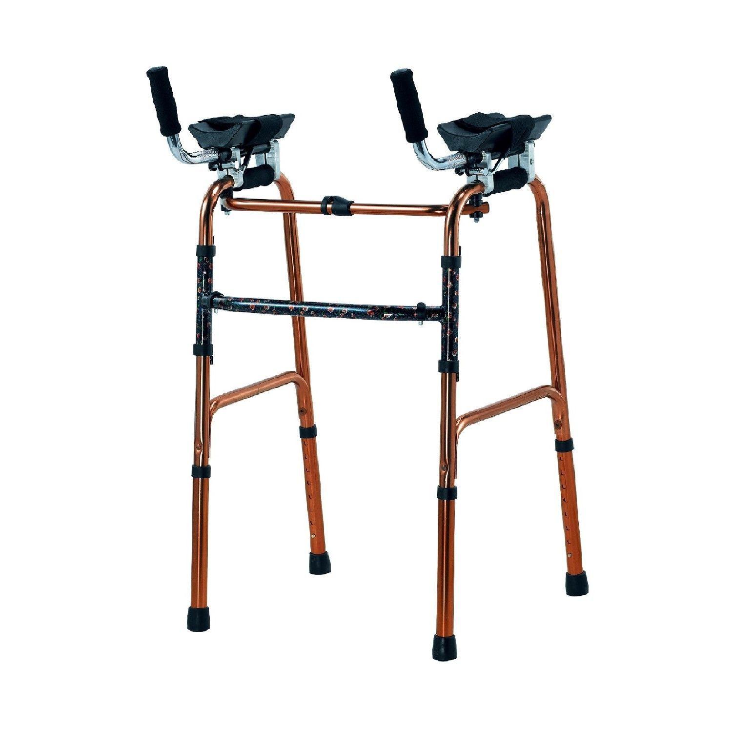 Andador Aluminio Plegable con Apoya Brazos-0