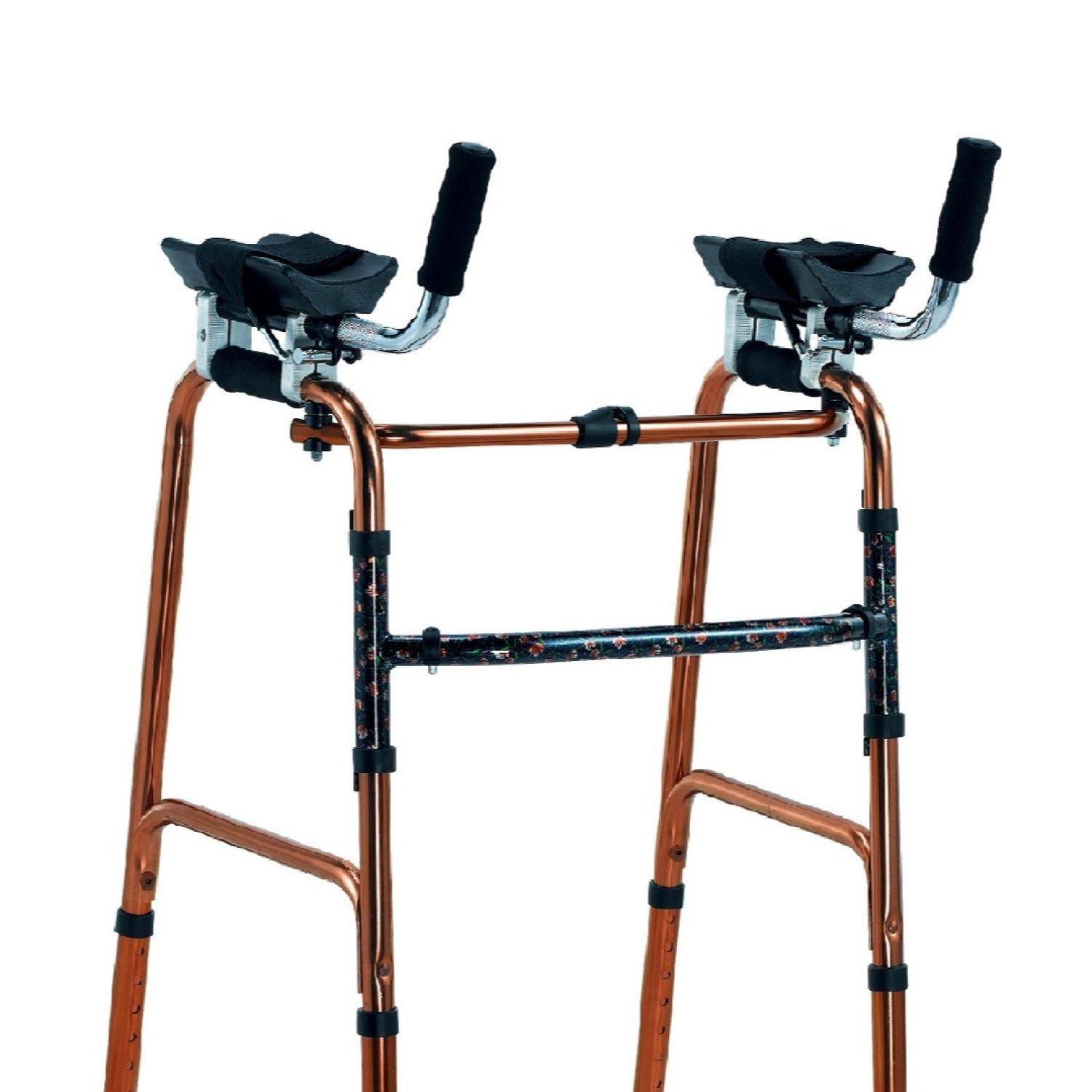 Andador Aluminio Plegable con Apoya Brazos-1